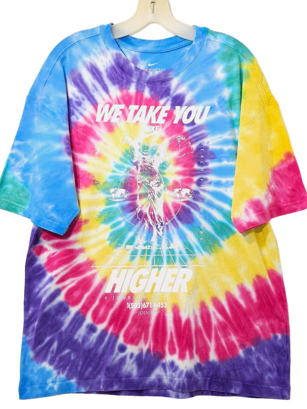 Nike Tye Dyed T Shirt Men's Oversized Small